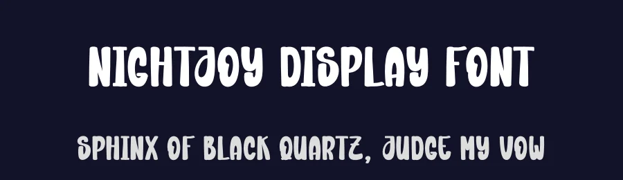 Nightjoy Display Font by creativeletter — Display Font — thumbnail 2