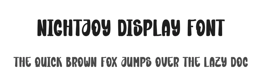 Nightjoy Display Font by creativeletter — Display Font