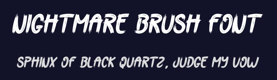 Nightmare Brush Font by creativeletter — Script Handwritten Font — thumbnail 2