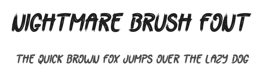 Nightmare Brush Font by creativeletter — Script Handwritten Font