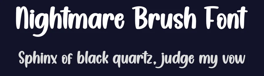 Nightmare Brush Font by creativeletter — Display Font — thumbnail 2