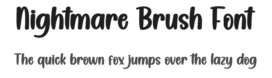 Nightmare Brush Font by creativeletter — Display Font