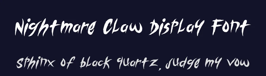 Nightmare Claw Display Font by Creatifontstudios — Decorative Font — thumbnail 2