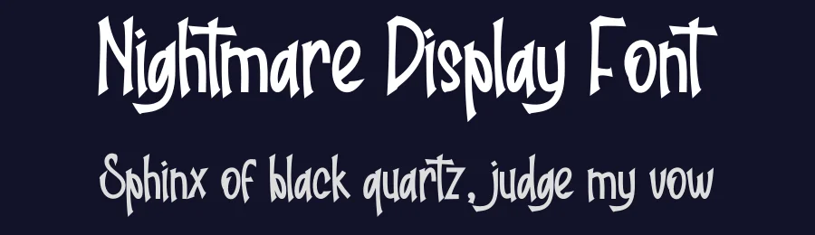 Nightmare Display Font by creativeletter — Display Font — thumbnail 2