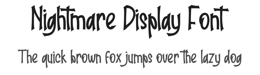Nightmare Display Font by creativeletter — Display Font