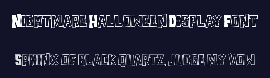 Nightmare Halloween Display Font by Pian45 — Display Font — thumbnail 2