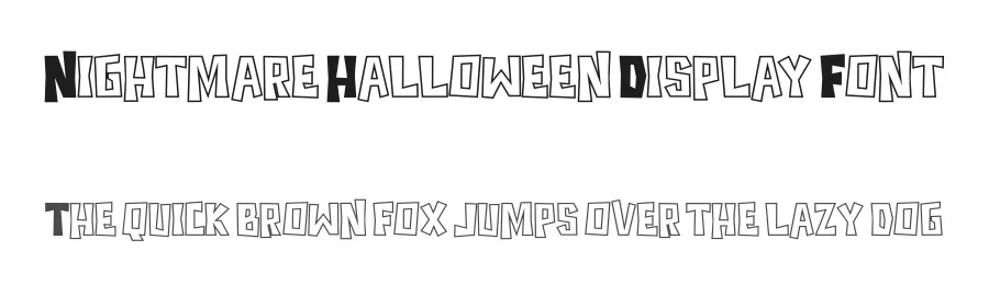Nightmare Halloween Display Font by Pian45 — Display Font