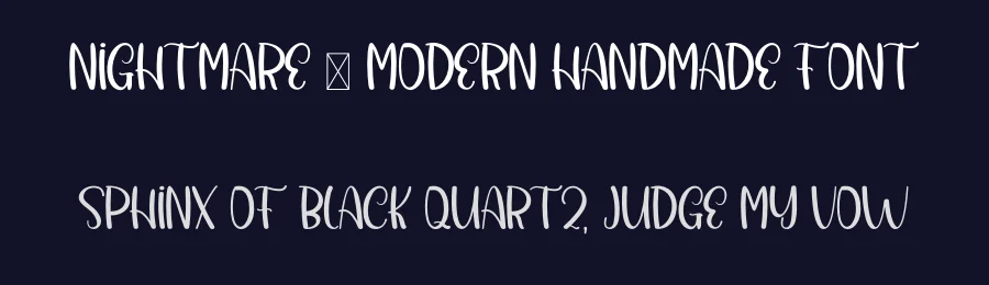 Nightmare – Modern Handmade Font by inermediaSTUDIO — Display Font — thumbnail 2