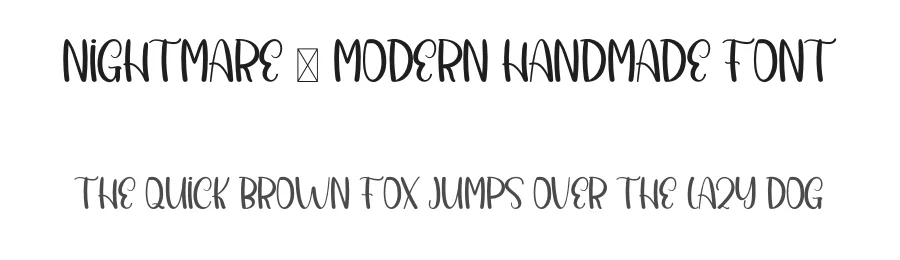 Nightmare – Modern Handmade Font by inermediaSTUDIO — Display Font