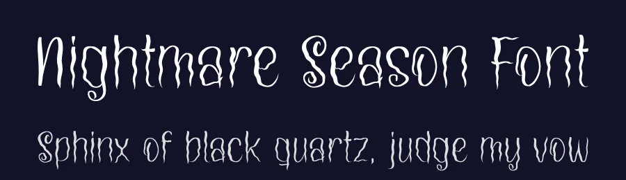Nightmare Season Font by letterfabric — Script Handwritten Font — thumbnail 2