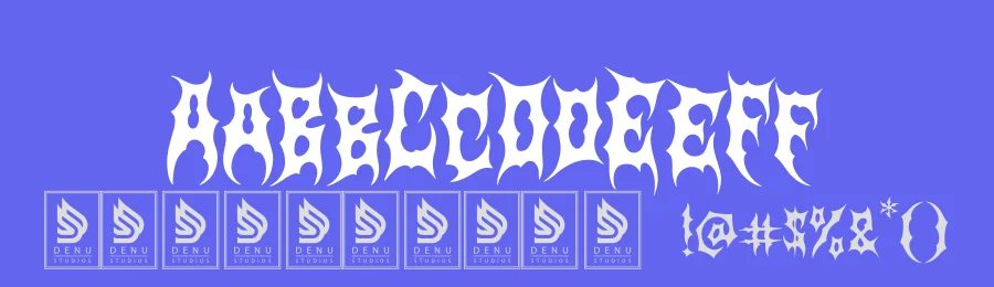 Nightmaw | Black Metal Font by Denustudios — Blackletter Font — thumbnail 3