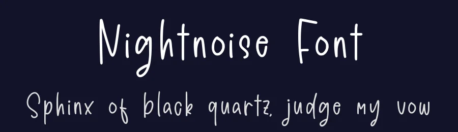 Nightnoise Font by qwrtype — Decorative Font — thumbnail 2