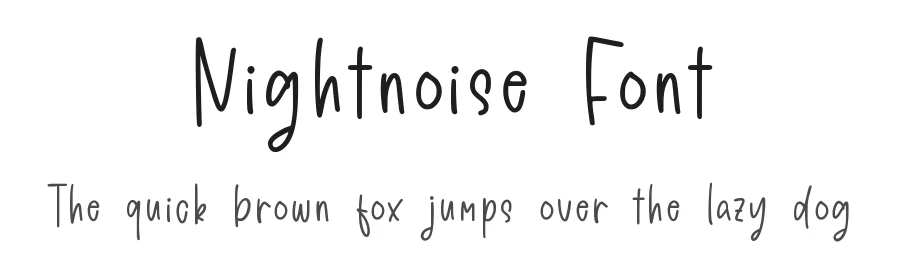Nightnoise Font by qwrtype — Decorative Font