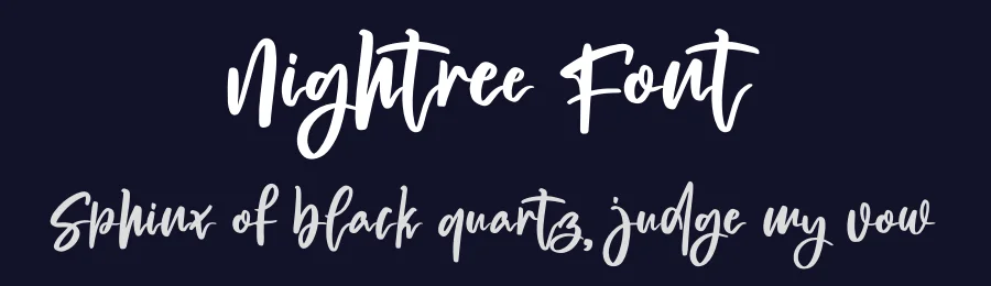 Nightree Font by Ronny_STD — Script Handwritten Font — thumbnail 2