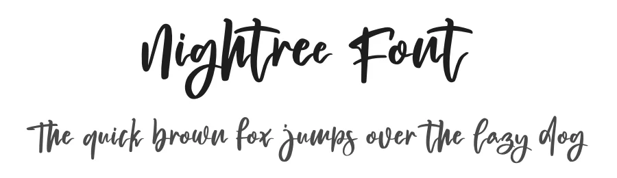 Nightree Font by Ronny_STD — Script Handwritten Font