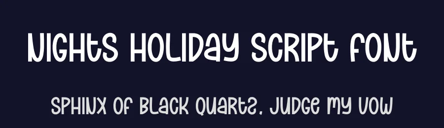 Nights Holiday Script Font by creativeletter — Display Font — thumbnail 2