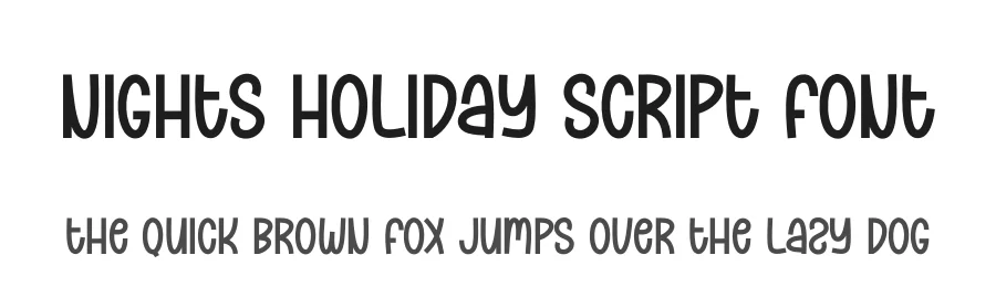 Nights Holiday Script Font by creativeletter — Display Font