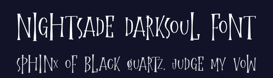 Nightsade Darksoul Font by letterfabric — Display Font — thumbnail 2