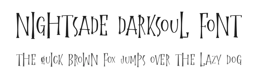 Nightsade Darksoul Font by letterfabric — Display Font