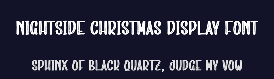 Nightside Christmas Display Font by creativeletter — Display Font — thumbnail 2