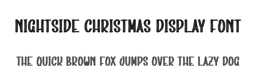 Nightside Christmas Display Font by creativeletter — Display Font