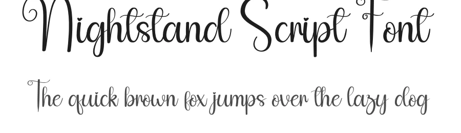Nightstand Script Font by andikastudio — Script Handwritten Font