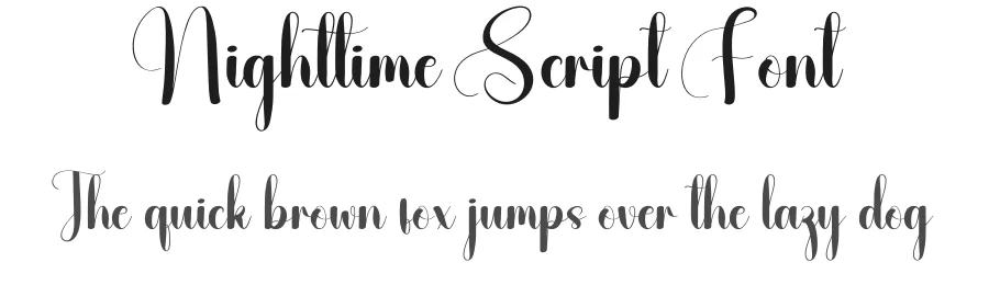 Nighttime Script Font by andikastudio — Script Handwritten Font