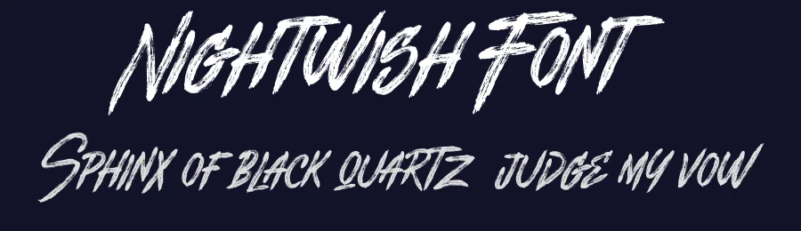Nightwish Font by Fortunes Co — Display Font — thumbnail 2