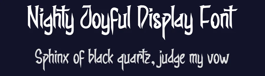 Nighty Joyful Display Font by creativeletter — Display Font — thumbnail 2