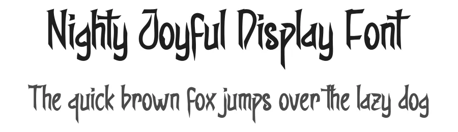 Nighty Joyful Display Font by creativeletter — Display Font