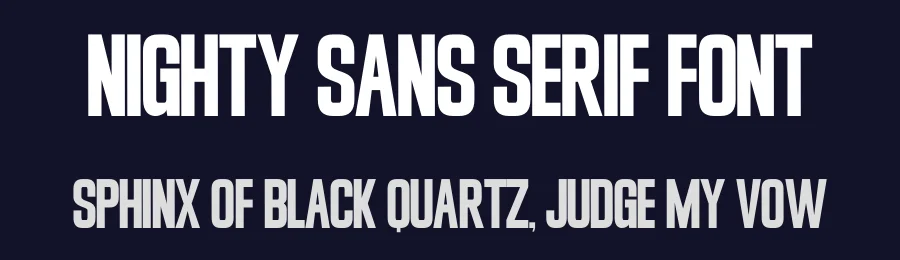 Nighty Sans Serif Font by Funtype — Decorative Font — thumbnail 2