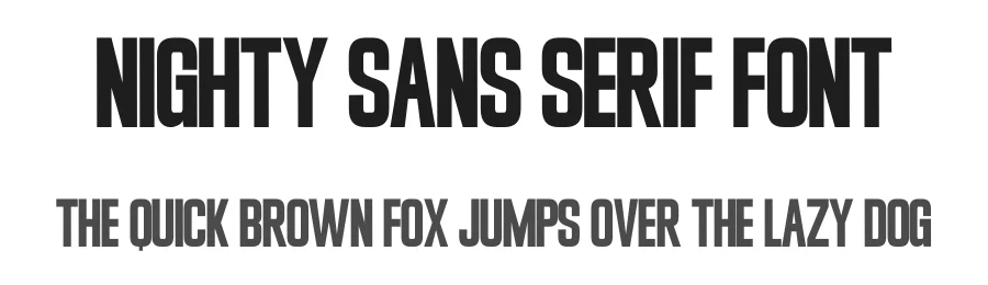 Nighty Sans Serif Font by Funtype — Decorative Font