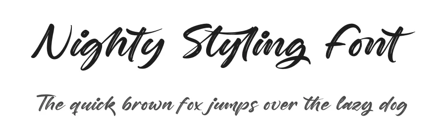 Nighty Styling Font by stylishtype.co — Script Handwritten Font
