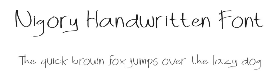Nigory Handwritten Font by madeDeduk — Script Handwritten Font