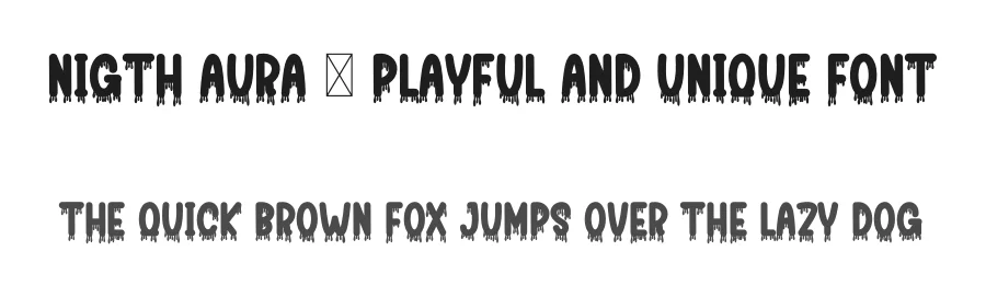 Nigth Aura – Playful And Unique Font by freshtypeink — Display Font