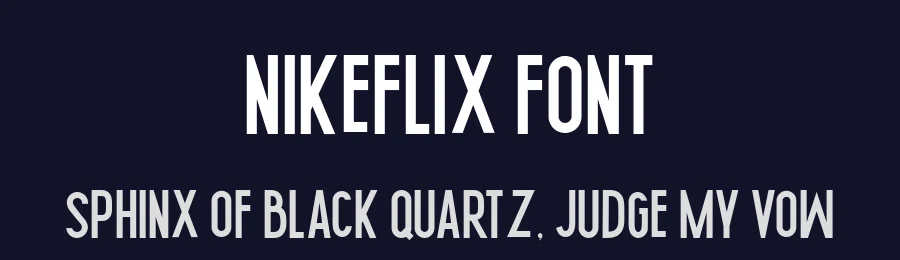 Nikeflix Font by Goodrichees — Sans Serif Font — thumbnail 2