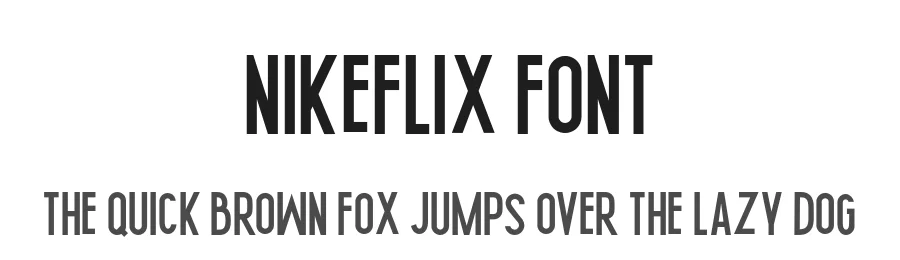 Nikeflix Font by Goodrichees — Sans Serif Font