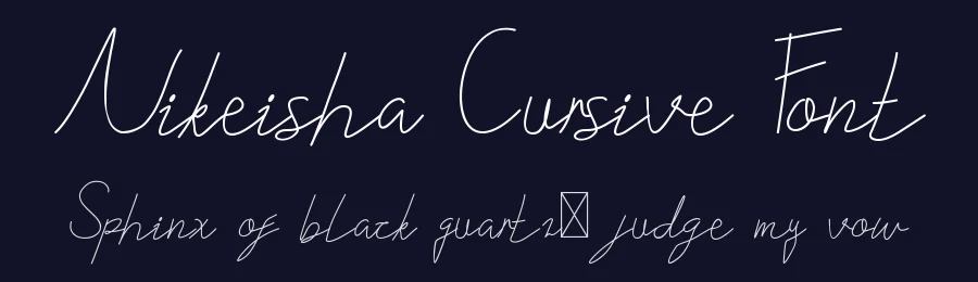 Nikeisha Cursive Font by edricstudio — Script Handwritten Font — thumbnail 2