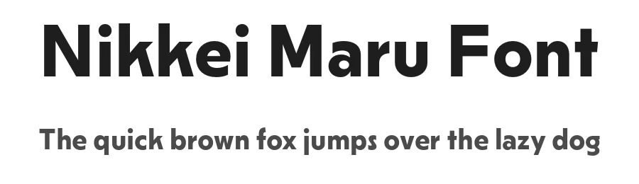 Nikkei Maru Font by Inari Type — Sans Serif Font