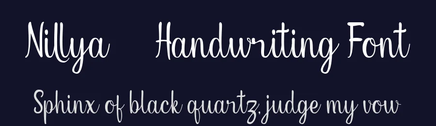 Nillya – Handwriting Font by Icreatype — Script Handwritten Font — thumbnail 2