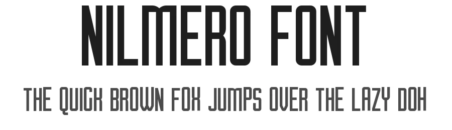 Nilmero Font by Fontliner — Display Font