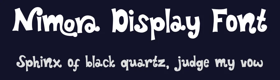 Nimora Display Font by jetsmax — Display Font — thumbnail 2