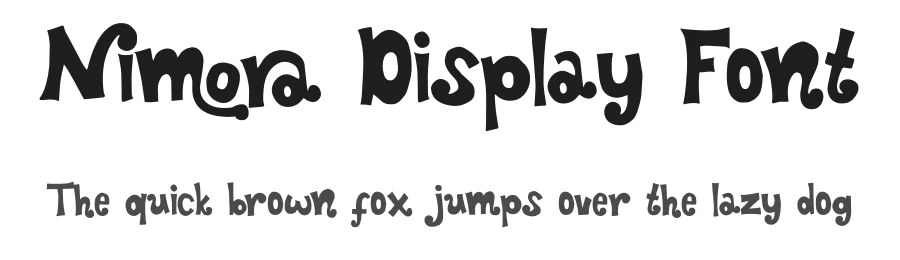 Nimora Display Font by jetsmax — Display Font