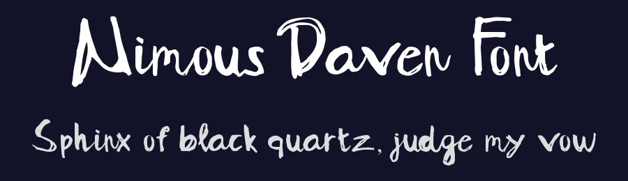 Nimous Daven Font by madeDeduk — Script Handwritten Font — thumbnail 2