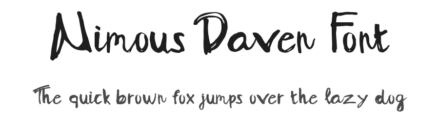 Nimous Daven Font by madeDeduk — Script Handwritten Font