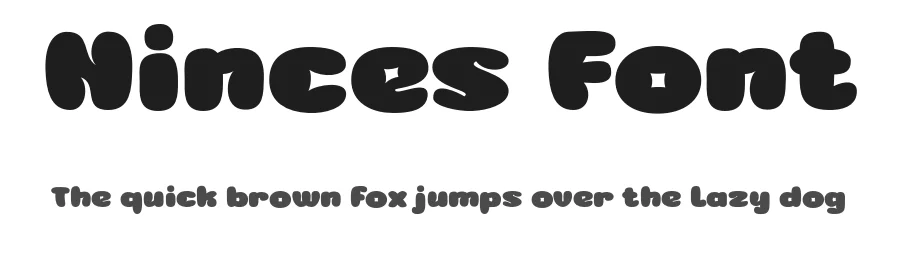 Ninces Font by twinletter — Display Font