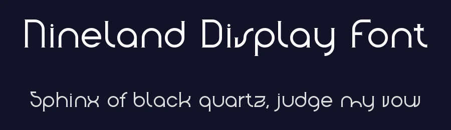 Nineland Display Font by UI Creative — Display Font — thumbnail 2