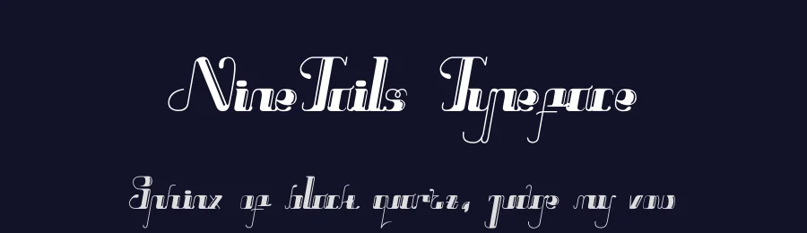 NineTails Typeface by edricstudio — Script Handwritten Font — thumbnail 2
