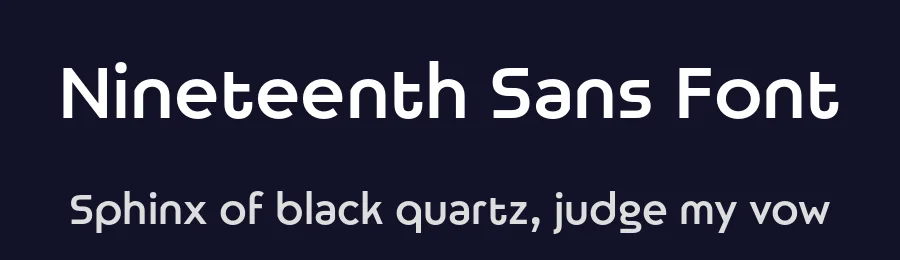 Nineteenth Sans Font by Igor Kosinsky — Sans Serif Font — thumbnail 2