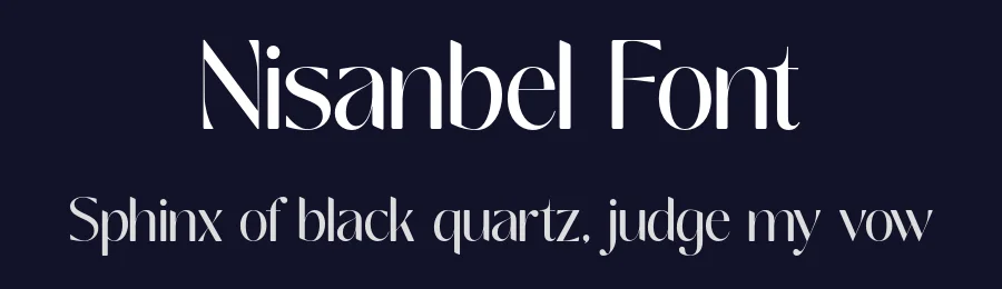 Nisanbel Font by Pista Mova — Sans Serif Font — thumbnail 2